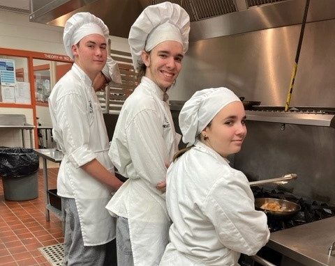 Students in the Culinary Arts are hard at work.