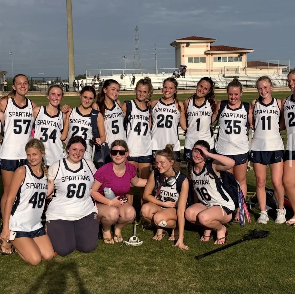 Girl's Lacrosse Team after their game
